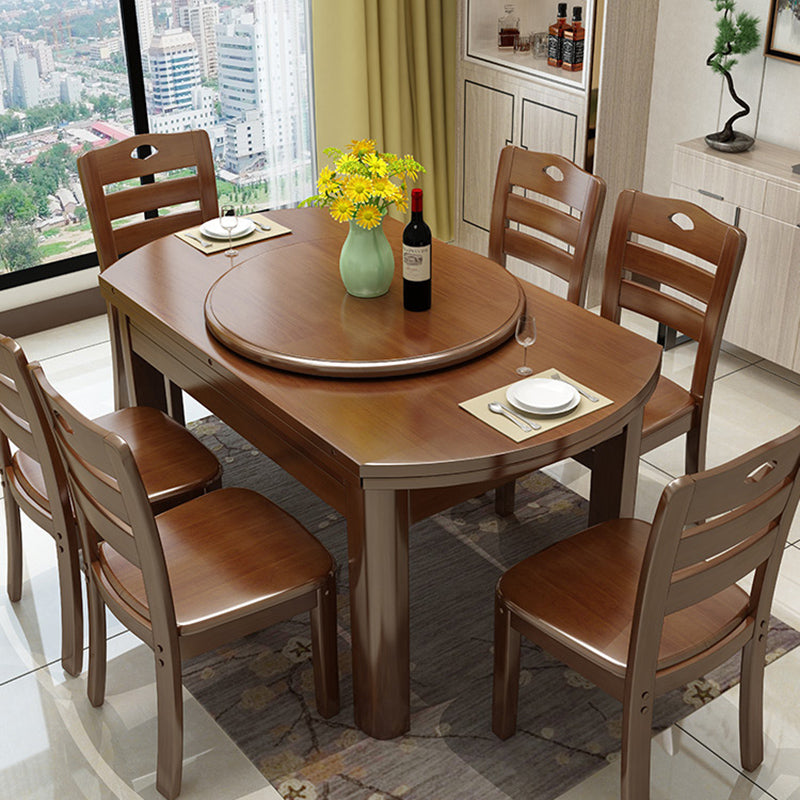 Modern Style Dining Table Rubberwood Base Dinner Table for Dining Room Clearhalo 'Dining Tables & Seating' 'Dining Tables' 'dining_table' 'furn' 'furn_dining_table' 'Furniture' 'Kitchen & Dining Furniture' 7212038