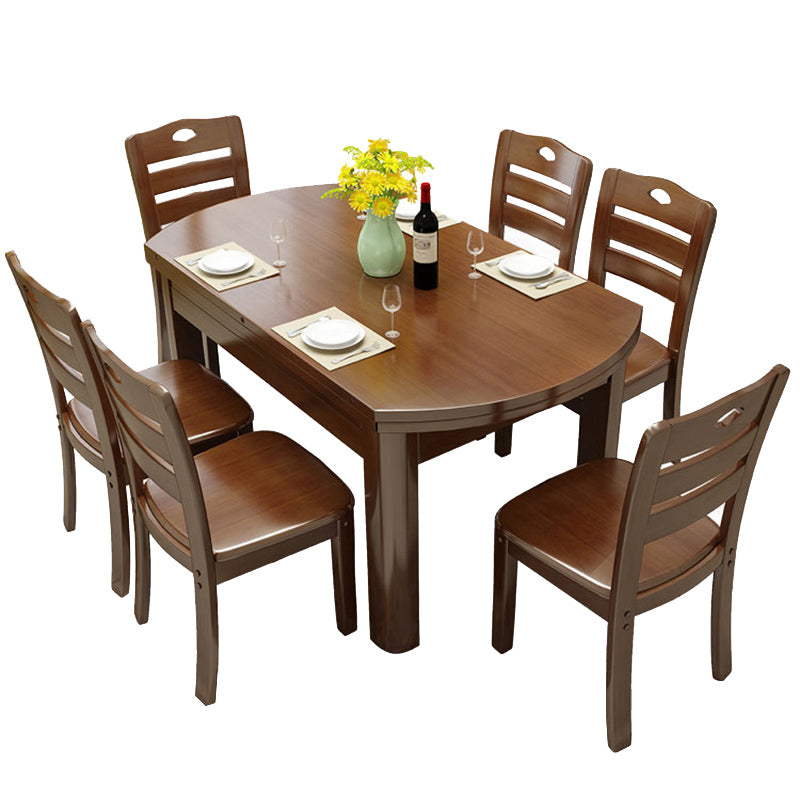 Modern Style Dining Table Rubberwood Base Dinner Table for Dining Room Clearhalo 'Dining Tables & Seating' 'Dining Tables' 'dining_table' 'furn' 'furn_dining_table' 'Furniture' 'Kitchen & Dining Furniture' 7212040