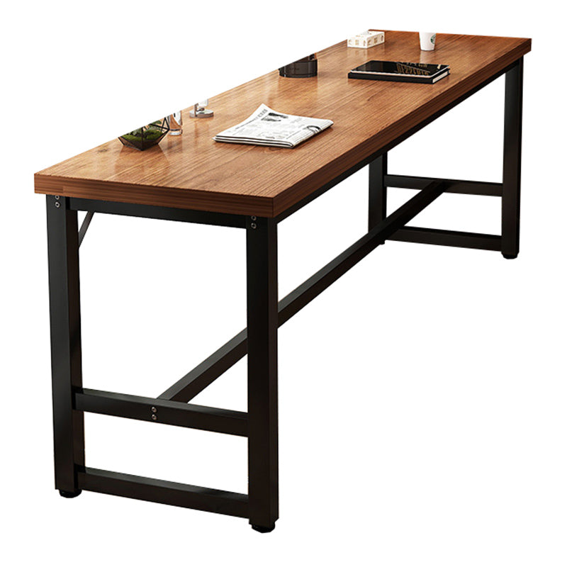 Mesa de bar de madera fabricada, mesa de pub moderna con estructura metálica para lugares pequeños
