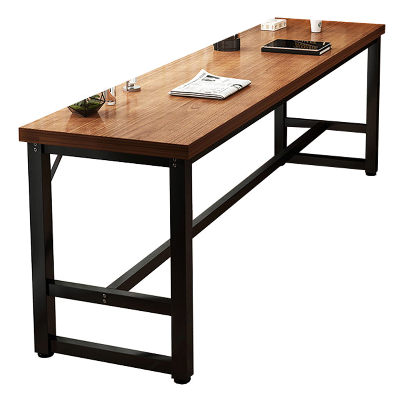 Mesa de bar de madera fabricada, mesa de pub moderna con estructura metálica para lugares pequeños