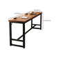 Mesa de bar de madera fabricada, mesa de pub moderna con estructura metálica para lugares pequeños
