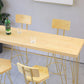 Moderner Bar-Esstisch aus massivem Holz, rechteckiger Bartisch für die Küche