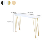 Moderne massive Holzbar für Esstisch Rechteck Tisch für Küche