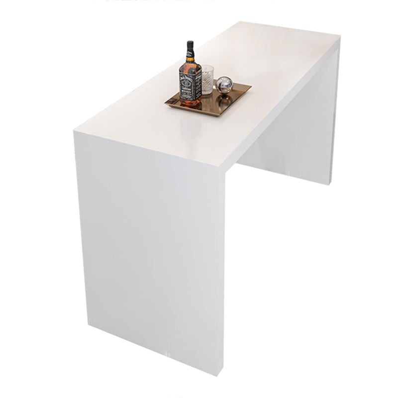 Moderne stenen bar eettafel, rechthoekige bartafel voor kleine plaatsen