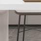 Moderne stenen bar eettafel, rechthoekige bartafel voor kleine plaatsen
