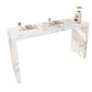 Modern Stone Bar Dining Table Rectangle Bar Table for Cafe And Breakroom White Without Chairs Clearhalo 'Bar Furniture' 'Bar Tables' 'bar_tables' 'furn' 'furn_bar_tables' 'Furniture' 'Kitchen & Dining Furniture' 7212209