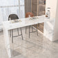 Modern Stone Bar Dining Table Rectangle Bar Table for Cafe And Breakroom Clearhalo 'Bar Furniture' 'Bar Tables' 'bar_tables' 'furn' 'furn_bar_tables' 'Furniture' 'Kitchen & Dining Furniture' 7212212