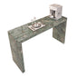 Modern Stone Bar Dining Table Rectangle Bar Table for Cafe And Breakroom Green Without Chairs Clearhalo 'Bar Furniture' 'Bar Tables' 'bar_tables' 'furn' 'furn_bar_tables' 'Furniture' 'Kitchen & Dining Furniture' 7212213