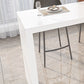 Modern Stone Bar Dining Table Rectangle Bar Table for Cafe And Breakroom Clearhalo 'Bar Furniture' 'Bar Tables' 'bar_tables' 'furn' 'furn_bar_tables' 'Furniture' 'Kitchen & Dining Furniture' 7212217