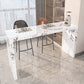 Modern Stone Bar Dining Table Rectangle Bar Table for Cafe And Breakroom Clearhalo 'Bar Furniture' 'Bar Tables' 'bar_tables' 'furn' 'furn_bar_tables' 'Furniture' 'Kitchen & Dining Furniture' 7212219