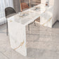 Modern Stone Bar Dining Table Rectangle Bar Table for Cafe And Breakroom Clearhalo 'Bar Furniture' 'Bar Tables' 'bar_tables' 'furn' 'furn_bar_tables' 'Furniture' 'Kitchen & Dining Furniture' 7212220
