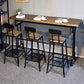 Modern Bar Dining Table Solid Wood Rectangle Bar Table in Brown Clearhalo 'Bar Furniture' 'Bar Tables' 'bar_tables' 'furn' 'furn_bar_tables' 'Furniture' 'Kitchen & Dining Furniture' 7212227