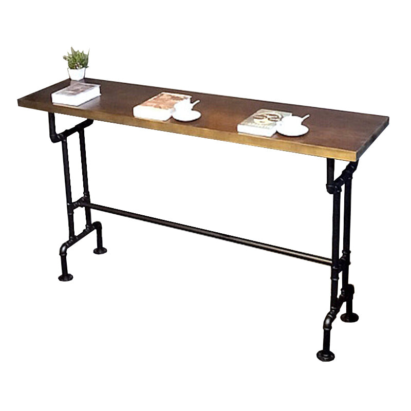 Modern Bar Dining Table Solid Wood Rectangle Bar Table in Brown Without Chairs Clearhalo 'Bar Furniture' 'Bar Tables' 'bar_tables' 'furn' 'furn_bar_tables' 'Furniture' 'Kitchen & Dining Furniture' 7212229