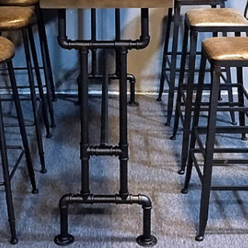 Modern Bar Dining Table Solid Wood Rectangle Bar Table in Brown Clearhalo 'Bar Furniture' 'Bar Tables' 'bar_tables' 'furn' 'furn_bar_tables' 'Furniture' 'Kitchen & Dining Furniture' 7212230