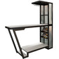 Modern Stone Bar Dining Table Rectangle Bar Table for Dining Room Black White Without Chairs Clearhalo 'Bar Furniture' 'Bar Tables' 'bar_tables' 'furn' 'furn_bar_tables' 'Furniture' 'Kitchen & Dining Furniture' 7212244