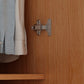 Moderno guardaroba in legno solido naturale guardaroba autoportante con cassetti di sé