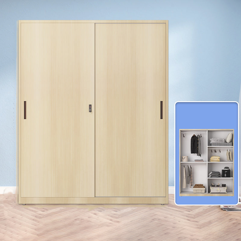 Armadio moderno del guardaroba autoportante Armale in metallo con ripiani e binario