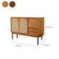 Wooden Sideboard Modern Minimalist Home Buffet with Drawers and Cabinets
