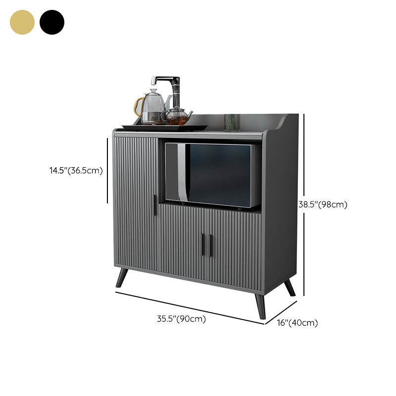 Glam Stone Top Sideboard Modern Indoor Dining Server with Cabinets for Kitchen Clearhalo 'buffet_sideboard' 'Buffets & Sideboards' 'furn' 'furn_buffet_sideboard' 'Furniture' 'Kitchen & Dining Furniture' 7212888