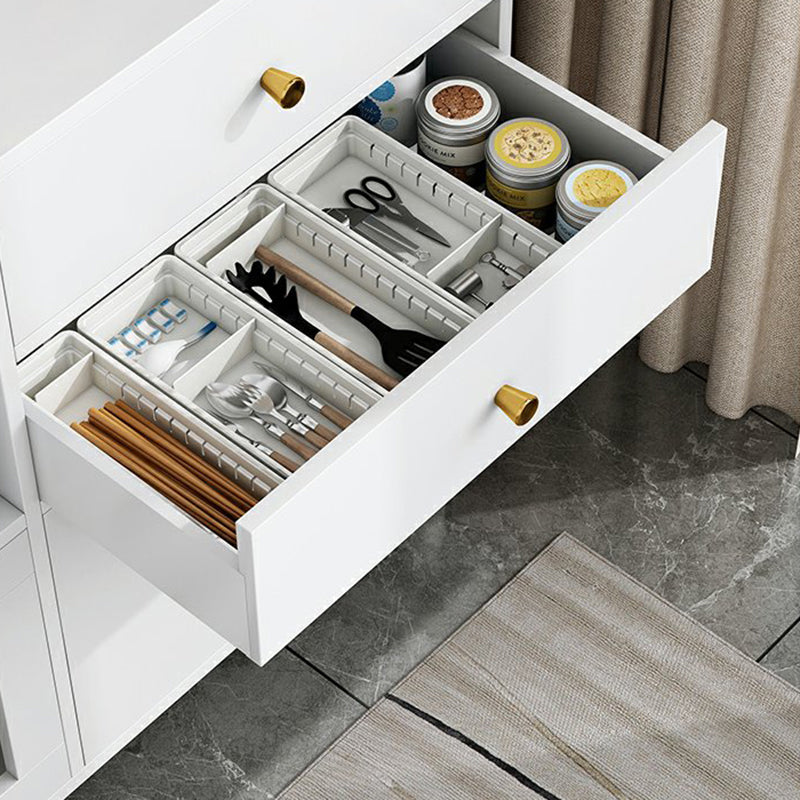 Serveur de restauration de style moderne serveur en bois d'autorisation ouverte de stockage inclus au serveur avec 3 tiroirs