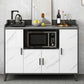 Server da pranzo per finiture opache Glam Sideboard interno con armadi