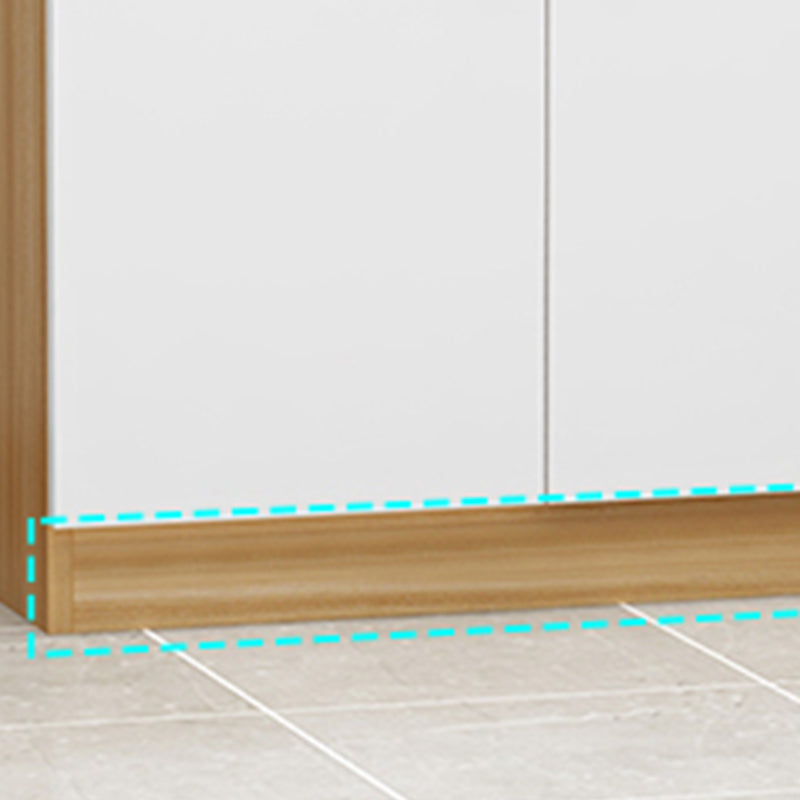 Abbandiera contemporanea mobile ingegnerizzato in legno per scaffalature regolabili