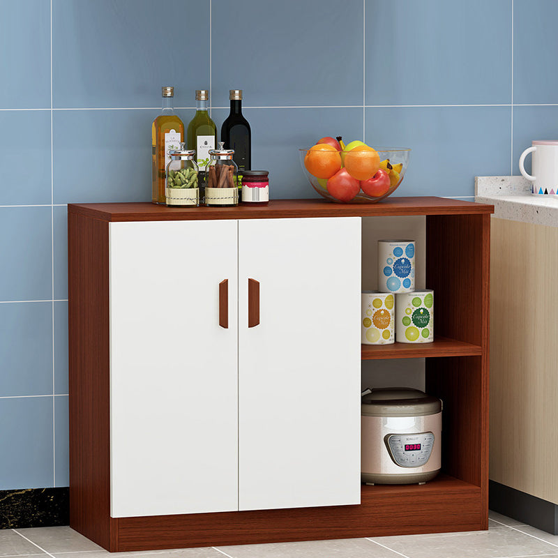 Abbandiera contemporanea mobile ingegnerizzato in legno per scaffalature regolabili