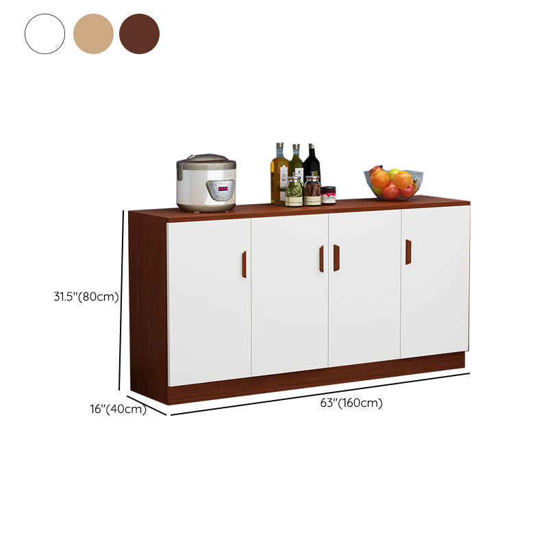 Abbandiera contemporanea mobile ingegnerizzato in legno per scaffalature regolabili