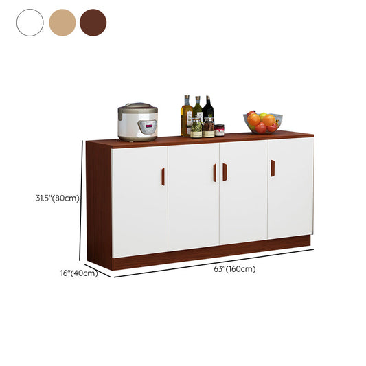 Abbandiera contemporanea mobile ingegnerizzato in legno per scaffalature regolabili