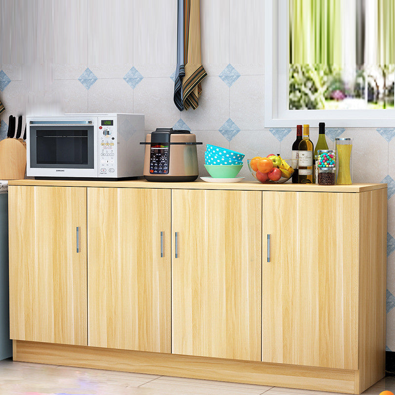 Der zeitgenössische Stil Sideboard Brown Engineered Wood Server mit einstellbaren Regalen