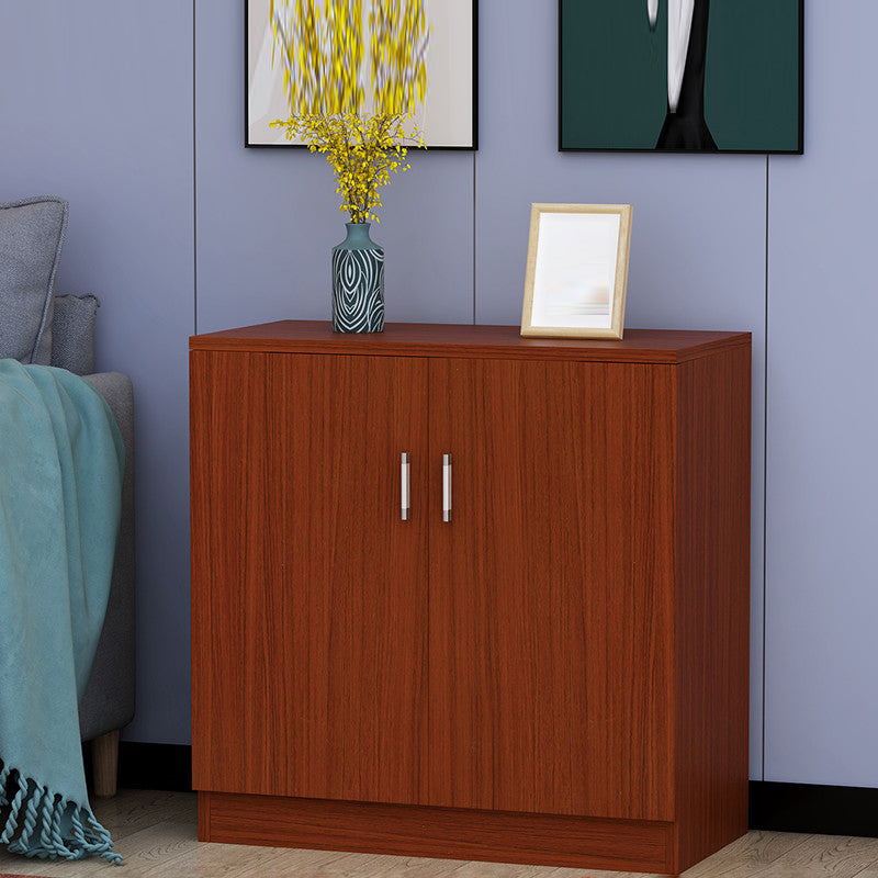 Der zeitgenössische Stil Sideboard Brown Engineered Wood Server mit einstellbaren Regalen