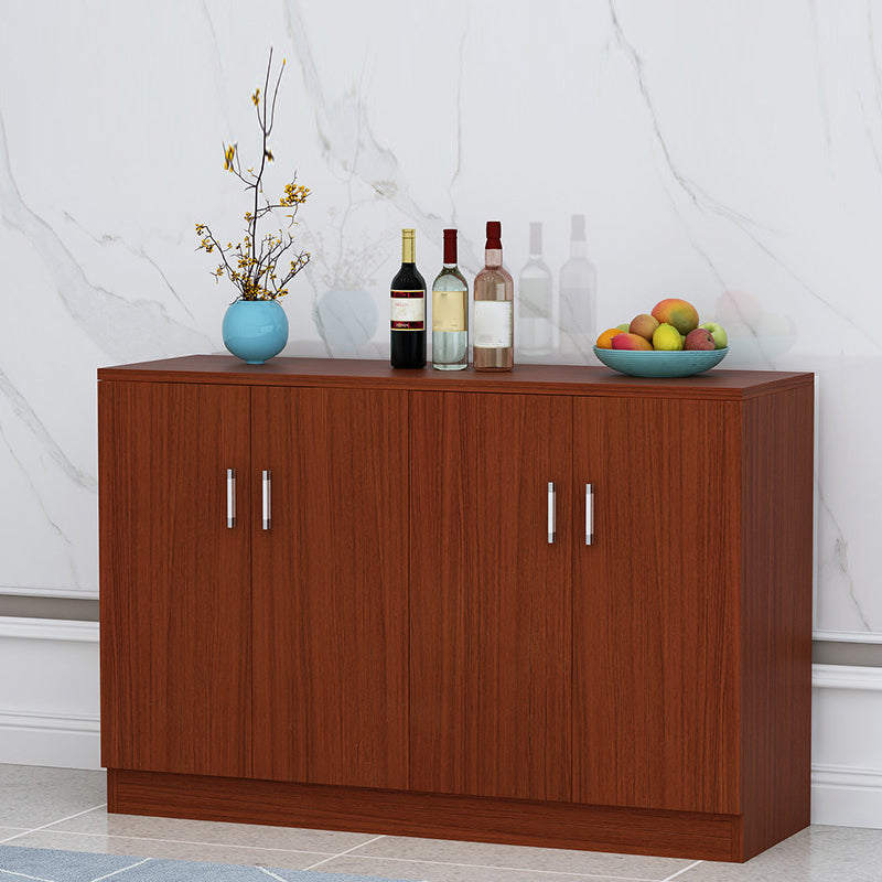 Der zeitgenössische Stil Sideboard Brown Engineered Wood Server mit einstellbaren Regalen