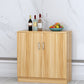 Der zeitgenössische Stil Sideboard Brown Engineered Wood Server mit einstellbaren Regalen