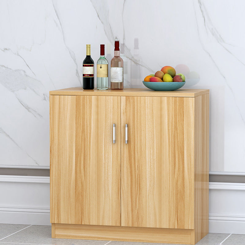 Der zeitgenössische Stil Sideboard Brown Engineered Wood Server mit einstellbaren Regalen