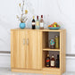 Der zeitgenössische Stil Sideboard Brown Engineered Wood Server mit einstellbaren Regalen