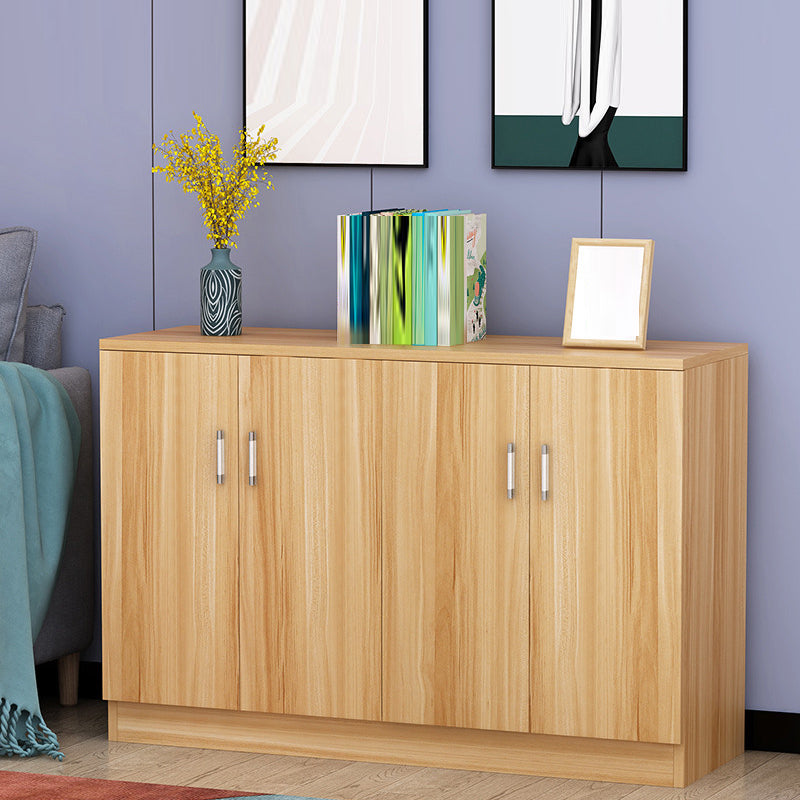 Der zeitgenössische Stil Sideboard Brown Engineered Wood Server mit einstellbaren Regalen