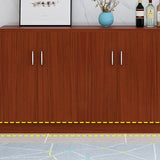 Der zeitgenössische Stil Sideboard Brown Engineered Wood Server mit einstellbaren Regalen