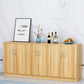 Der zeitgenössische Stil Sideboard Brown Engineered Wood Server mit einstellbaren Regalen
