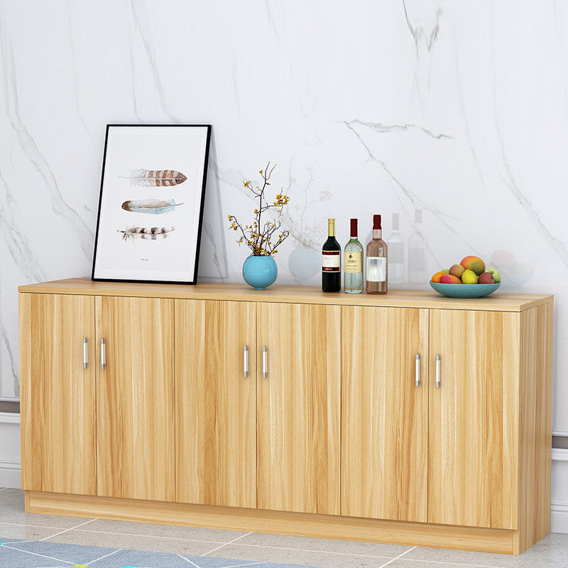 Der zeitgenössische Stil Sideboard Brown Engineered Wood Server mit einstellbaren Regalen