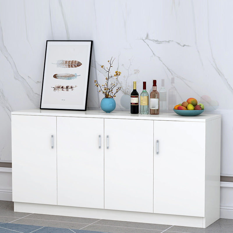 Der zeitgenössische Stil Sideboard Brown Engineered Wood Server mit einstellbaren Regalen
