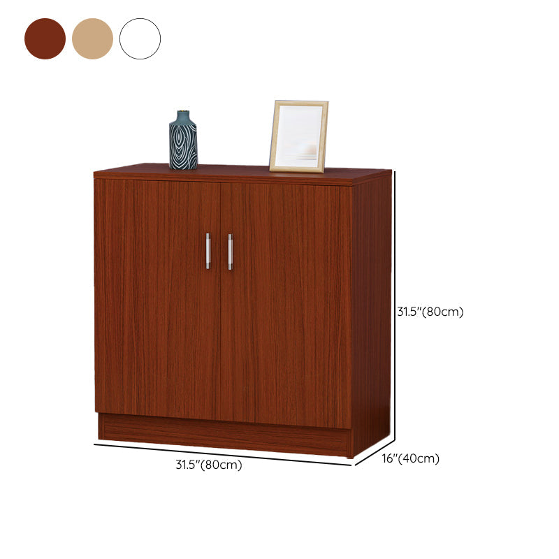 Der zeitgenössische Stil Sideboard Brown Engineered Wood Server mit einstellbaren Regalen