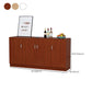 Der zeitgenössische Stil Sideboard Brown Engineered Wood Server mit einstellbaren Regalen