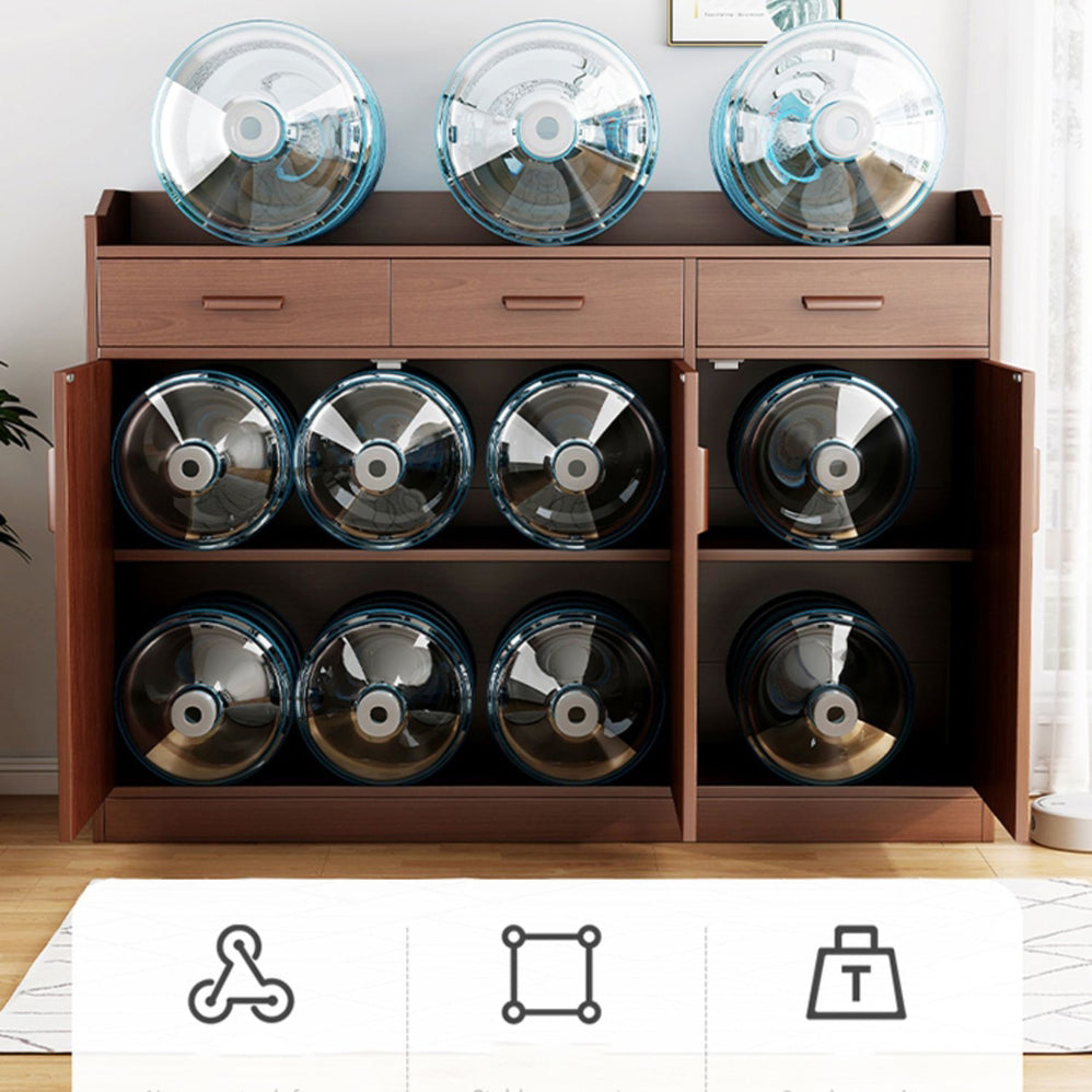 Server da pranzo in stile moderno ingegnerizzato in legno con cassetti