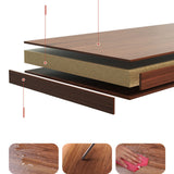 Server da pranzo in stile moderno ingegnerizzato in legno con cassetti