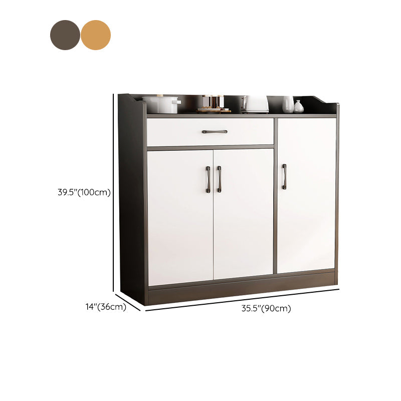 Server da pranzo in stile moderno ingegnerizzato in legno con cassetti