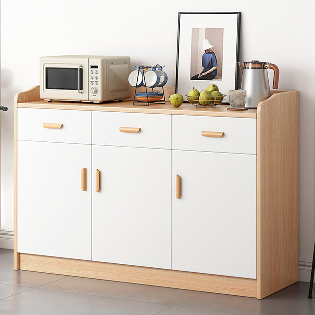 Modern Style Dining Server Engineered Wood Living Room Server with Doors Clearhalo 'buffet_sideboard' 'Buffets & Sideboards' 'furn' 'furn_buffet_sideboard' 'Furniture' 'Kitchen & Dining Furniture' 7213177