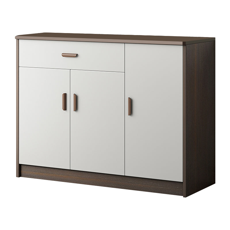Modern Style Dining Server Engineered Wood Living Room Server with Doors 39"L x 14"W x 35"H Brown Clearhalo 'buffet_sideboard' 'Buffets & Sideboards' 'furn' 'furn_buffet_sideboard' 'Furniture' 'Kitchen & Dining Furniture' 7213178