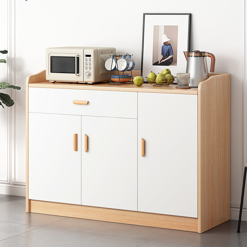 Modern Style Dining Server Engineered Wood Living Room Server with Doors Clearhalo 'buffet_sideboard' 'Buffets & Sideboards' 'furn' 'furn_buffet_sideboard' 'Furniture' 'Kitchen & Dining Furniture' 7213179