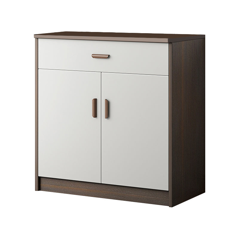 Modern Style Dining Server Engineered Wood Living Room Server with Doors 24"L x 14"W x 35"H Brown Clearhalo 'buffet_sideboard' 'Buffets & Sideboards' 'furn' 'furn_buffet_sideboard' 'Furniture' 'Kitchen & Dining Furniture' 7213182