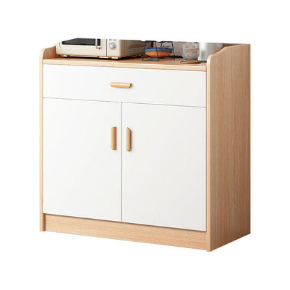 Modern Style Dining Server Engineered Wood Living Room Server with Doors 25"L x 14"W x 31"H Natural Clearhalo 'buffet_sideboard' 'Buffets & Sideboards' 'furn' 'furn_buffet_sideboard' 'Furniture' 'Kitchen & Dining Furniture' 7213195